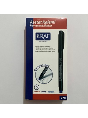 Renas Store Kraf Permanent Marker Kalemi, Yeşil, Silgili, Suya Dayanıklı, S Uç, Cd/dvd/cam/plastik/metal Için, 12'li Paket