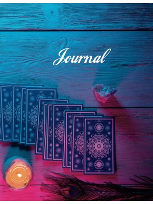 Renas Store Tarot Cards On Purple Background: Lined Writing Journal