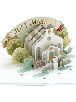 Renas Store Hallmark Signature Paper Wonder Pop Up Düğün Kartı (Happy Wedding Day)
