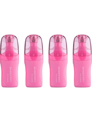 Renas Store Serve Berry Mını Fosforlu Kalem Pastel Pembe 4lu Set