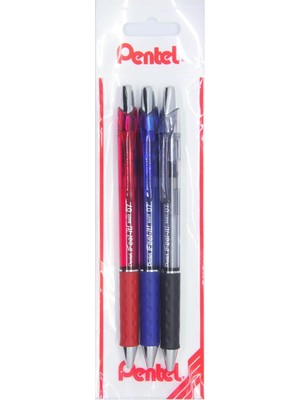 Renas Store Pentel Feel It 0.7 mm Yağ Bazlı Mekanizmalı Roller Kalem Siy-Kır-Mav