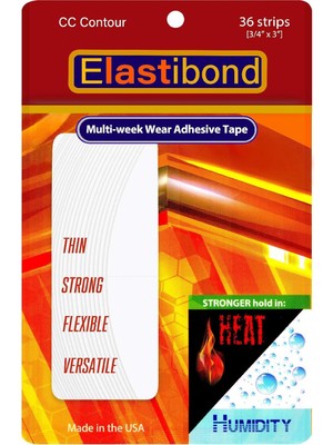 Renas Store True Tape Elastibond Protez Saç Bandı Oval (''cc'') - (2,0cm x 7.5cm) 36 Adet