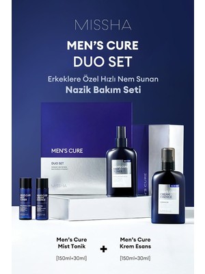 Renas Store Missha Erkeklere Özel Hızlı Nem Sunan Hassas Bakım Seti Mens Cure Duo Set, 8424