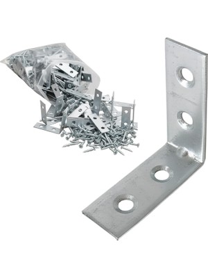 Renas Store (25 Adet) Metal Köşebent 40X40X15 mm Ince L Demiri Gönye Mobilya Duvar Sabitleme Bağlantı Aparatı