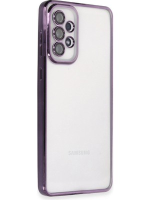 Magicool Samsung Galaxy A73 5g Kılıf Razer Lensli Silikon - Mor