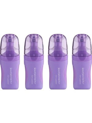 Renas Store Serve Berry Mını Fosforlu Kalem Pastel Lavanta 4lu Set