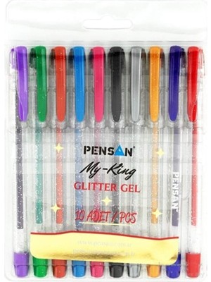 Renas Store Pensan My-Kıng Simli Jel Kalem 10LU Set - PE02227JK00S10