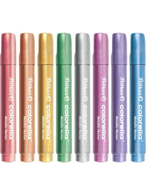 Renas Store Pelikan Colorella Metalik 411 Keçeli Kalem 8li Kutu