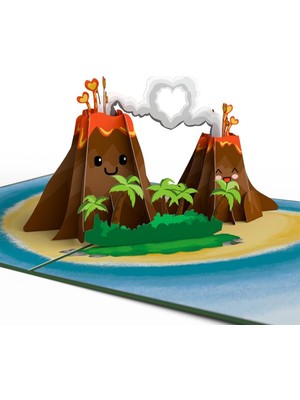 Renas Store Lovepop “ı Lava You” Açılır Kart, 5x7 - 3D Tebrik Kartı, Anne ve Baba Için Kart, Eş ve Koca Için Açılır Yıl Dönümü Kartı, Aşk Kartı