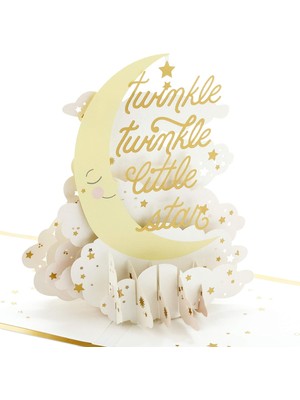 Renas Store Hallmark Signature Paper Wonder Pop Up Baby Shower Kartı (Kırışık Işıltılı)