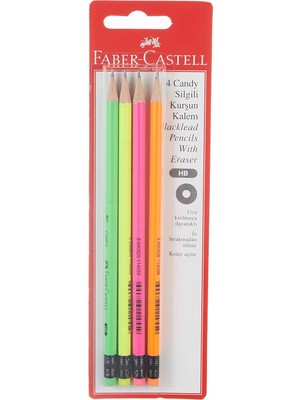 Renas Store Faber-Castell Candy Silgili Kurşun Kalem