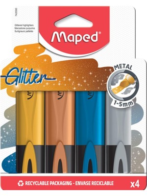 Renas Store Maped Fosforkalem Glıttermetal4'lü