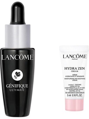 Renas Store Lancôme Genifique Ultimate Serum 7ml, Hydra Zen Krem 5ml, Mini Yatıştırıcı Nem Seti