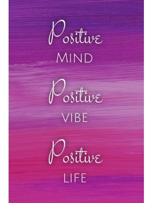 Renas Store Positive Mind Positive Vibe Positive Life: Gratitude Manifestation Happiness Positive Mindset 90 Page Purple Dot Journal