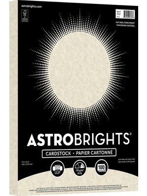Renas Store Neenah Astroparche Özel Karton, 21,6 x 27,9 Cm, Doğal, 100 Count (2742)