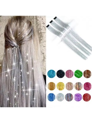Renas Store Tinsel Çıtçıt Gümüş Renk Saç Simi