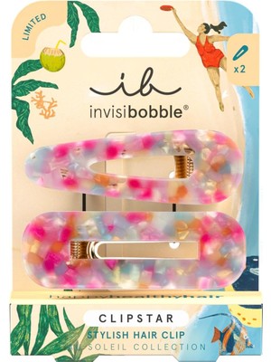 Renas Store Invisibobble - Clipstar Au Soleil Dazzling Wave 2pc - 2 Adet Büyük Saç Klipsi