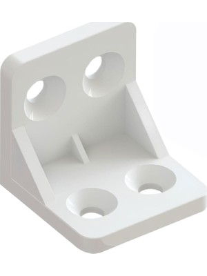 Renas Store BADEM10 Mobilya Eşya Dolap Köşebent Bağlantı Sabitleme Sabitleyici L Gönye 28X28X28 mm Plastik (50 Adet)