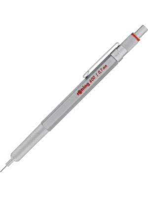 Renas Store Rotring 600 Krom Versatil Kalem, 0.7mm, Gümüş