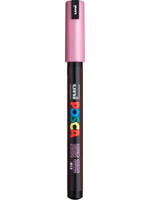 Renas Store Uni-Ball Pc-1mr Su Bazlı Poster Markörü, Metalik Pembe
