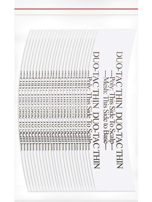 Renas Store Walker Tape Duo-Tac Thin™ Protez Saç Bandı Oval ''c'' (2,0cm x 7.5cm) 36 Adet