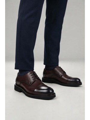 Pisagor PS-74749 Hakiki Deri Erkek Exclusıve Oxford Günlük Ayakkabı