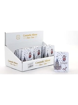 Renas Store ESK-ALK2472A Taşlı Istanbul Tasarımı El Aynası Ince