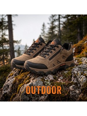 Wanderfull Trekking Kum Erkek Outdoor Fermuarlı Ayakkabı 40-45