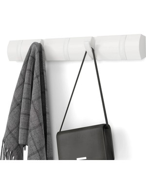 Umbra Flıp Duvara Monte Beyaz 5'li Askılık  51 cm