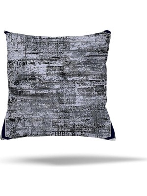 Renas Store Pelangi Patchwork Çiçek Desen Etnik Gizli Fermuarlı Yastık Kılıfı Kırlent Kılıfı Koltuk Yastık Kılıf, Antrasit 45 x 45