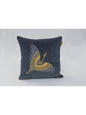 Renas Store Desen Tasarım,punch Kırlent Kılıfı,1 ADET,43X43, Modern, Makine Işçiliği