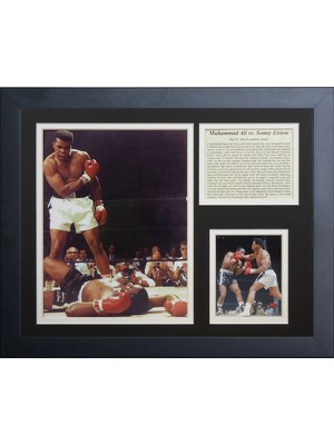 Renas Store Efsaneler Kalıp Hiç Muhammad Ali V.b. Liston Çerçeveli Fotoğraf Collage, 11 x 35,6 cm