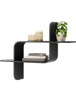 Umbra Montage Metal Duvar Rafı Tekli Siyah 62 cm