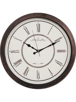 Renas Store Galaxy 706-2 Modern Kadranlı Roma Rakamlı Sessiz Akar Duvar Saati, 42CM