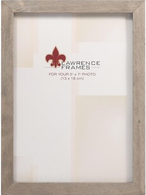 Renas Store Lawrence Frames 756157 5x7 Gri Ahşap Galeri Koleksiyonu Resim Çerçevesi