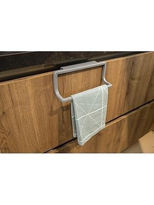 Renas Store Primanova Mutfak Banyo Havlu Askısı-Gri M-B30-07