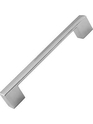 Renas Store 10 Adet Gölcük Düz Mobilya Mutfak Dolap Çekmece Dolabı Kapak Metal Kulpu Kulbu Krom 128 Mm-12.8 cm