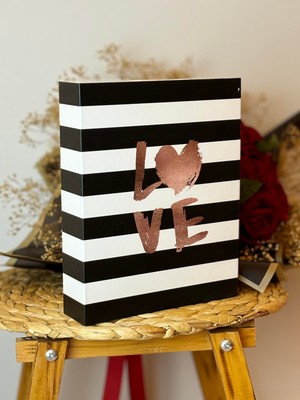 Renas Store Rabsev Fotoğraf Albümü 10X15CM 200 Lük Renkli Love Desenli Anı Albümü