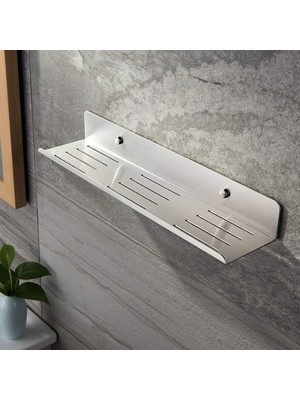 Renas Store Deltahome Paslanmaz Çelik 40CM Banyo Rafı Duş Rafı Düzenleyici - Inox