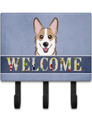 Renas Store Caroline's Treasures 's BB1439TH68 Corgi, Welcome Leine Oder Schlüsselhalter, Groß, Multicolor