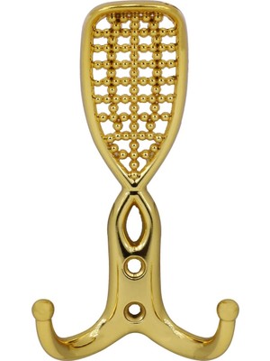 Renas Store BADEM10 Osmanlı Portmanto Vestiyer Duvar Askısı Dolap Elbise Askılığı Gold