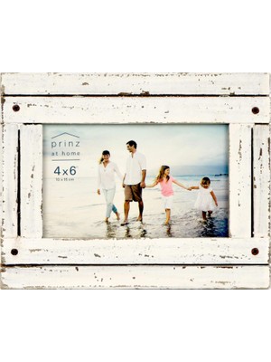 Renas Store Prınz Homestead Holzrahmen 4 x 6 Distressed White