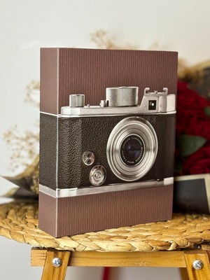 Renas Store Rabsev Fotoğraf Albümü 10X15CM 200 Lük Renkli Fotoğraf Makinesi Desenli Anı Albümü