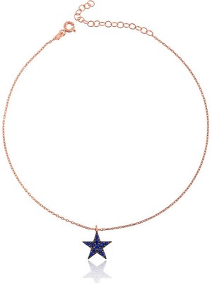 Tienda Elegante Gümüş Rose Yıldız Bayan Halhal