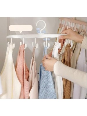 Renas Store 12 Kancalı Çok Amaçlı Askı Beyaz MC-712