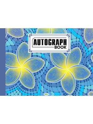 Renas Store Autograph Book: Flower Cover | Memory Book, Signature Celebrity Memorabilia Album Gift, Size 8.25" x 6" By Florian Reich