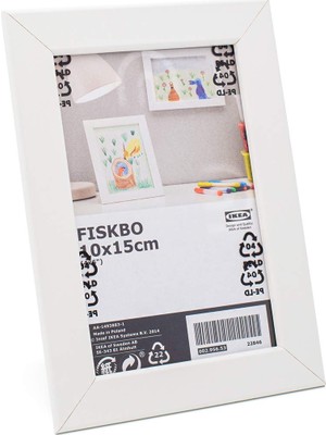Renas Store Fıskbo Resim,fotoğraf Çerçeve Beyaz 10CMX15CM,4 Lü Set