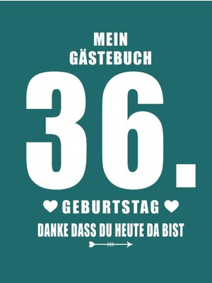 Renas Store Gästebuch Geburtstag: Für Den 36. Geburtstag | A4 | 120 Seiten | Hardcover (Gebundene Ausgabe) | Blanko Seiten Mit Rahmen | Zum Eintragen Und Freien Gestaltung Für Gäste