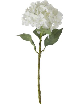 Renas Store Mudo Home Single Ortanca Çiçek Beyaz 54CM