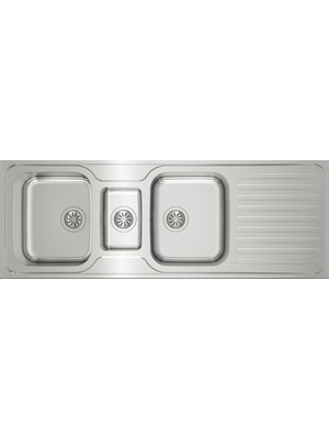 Teka - Classic 2½b 1d 140 cm 2,5 Gözlü Damlalıklı Paslanmaz Çelik Evye – 10119081